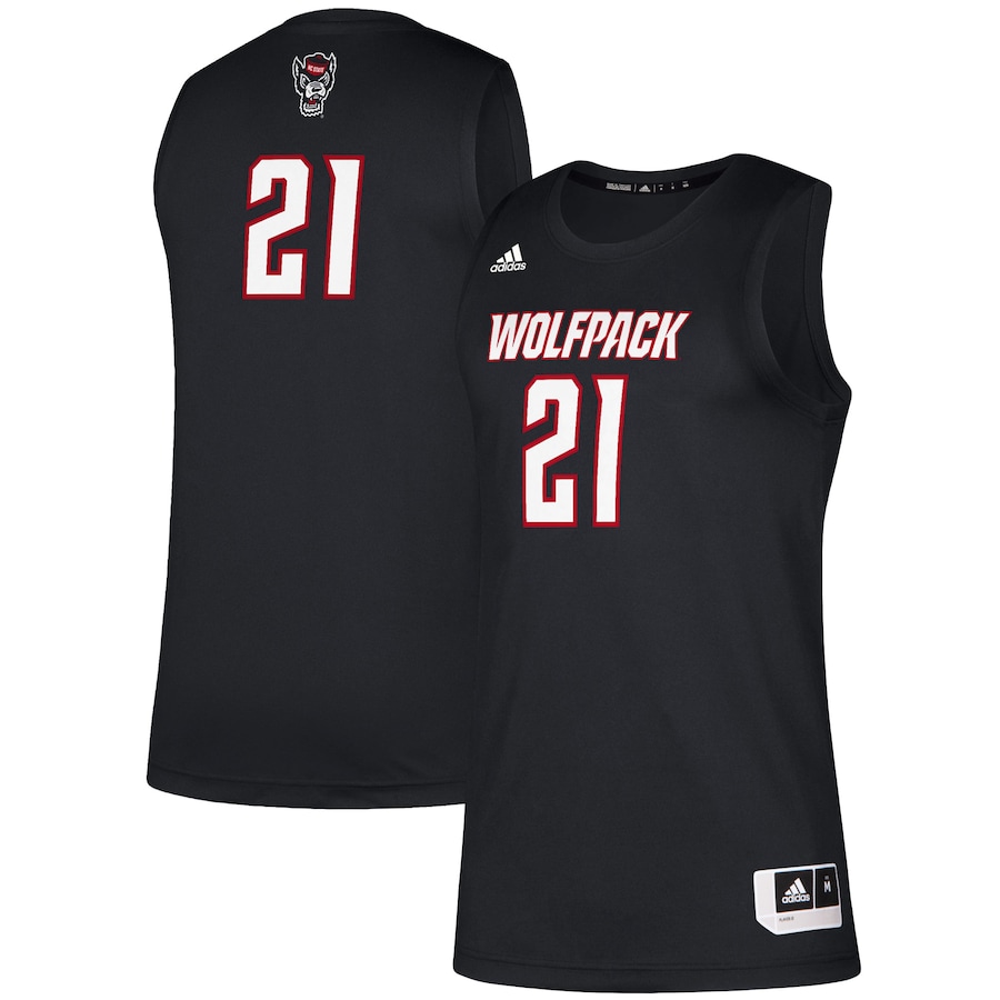 Men's adidas #21 Black NC State Wolfpack Swingman Jersey - ujerseystore