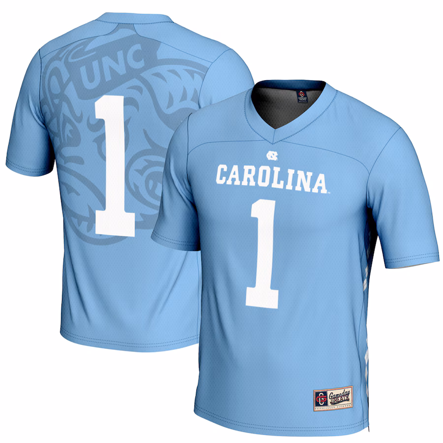 Youth GameDay Greats #1 Carolina Blue North Carolina Tar Heels Lightweight Men's Lacrosse Jersey - ujerseystore