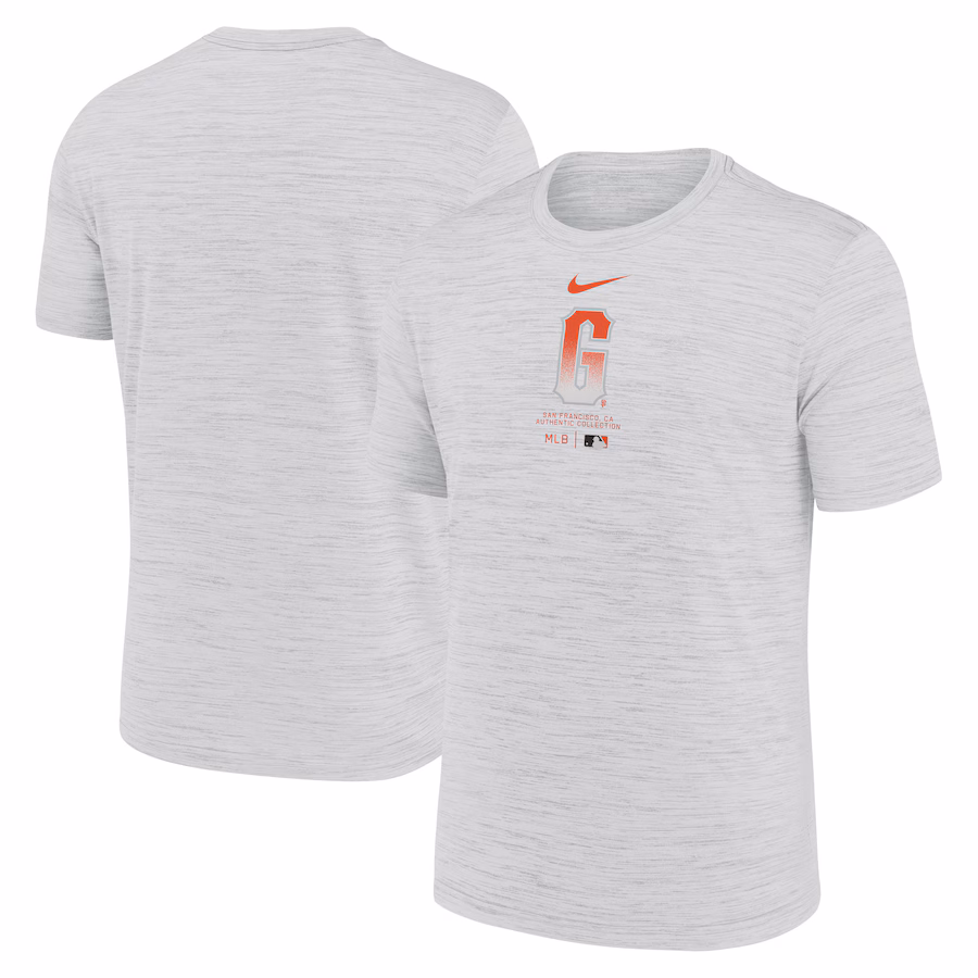Men's San Francisco Giants Nike White City Connect Authentic Collection Practice Velocity Performance T-Shirt - ujerseystore