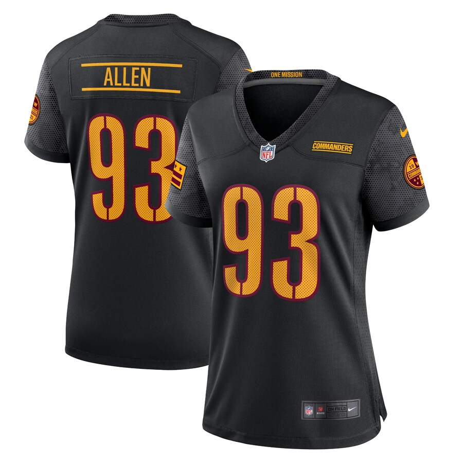 Women's Washington Commanders Nike Black Alternate Game Player Jersey - ujerseystore