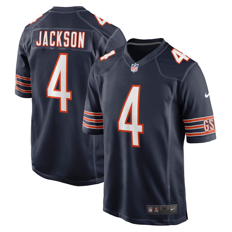Men's Chicago Bears Eddie Jackson Nike Navy Game Player Jersey - ujerseystore