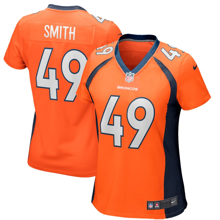 Women's Denver Broncos Dennis Smith Nike Orange Game Retired Player Jersey - ujerseystore