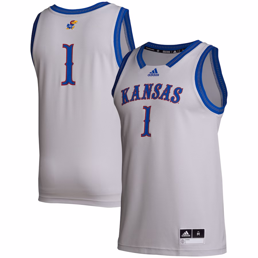 # Kansas Jayhawks adidas Swingman Jersey - Gray - ujerseystore