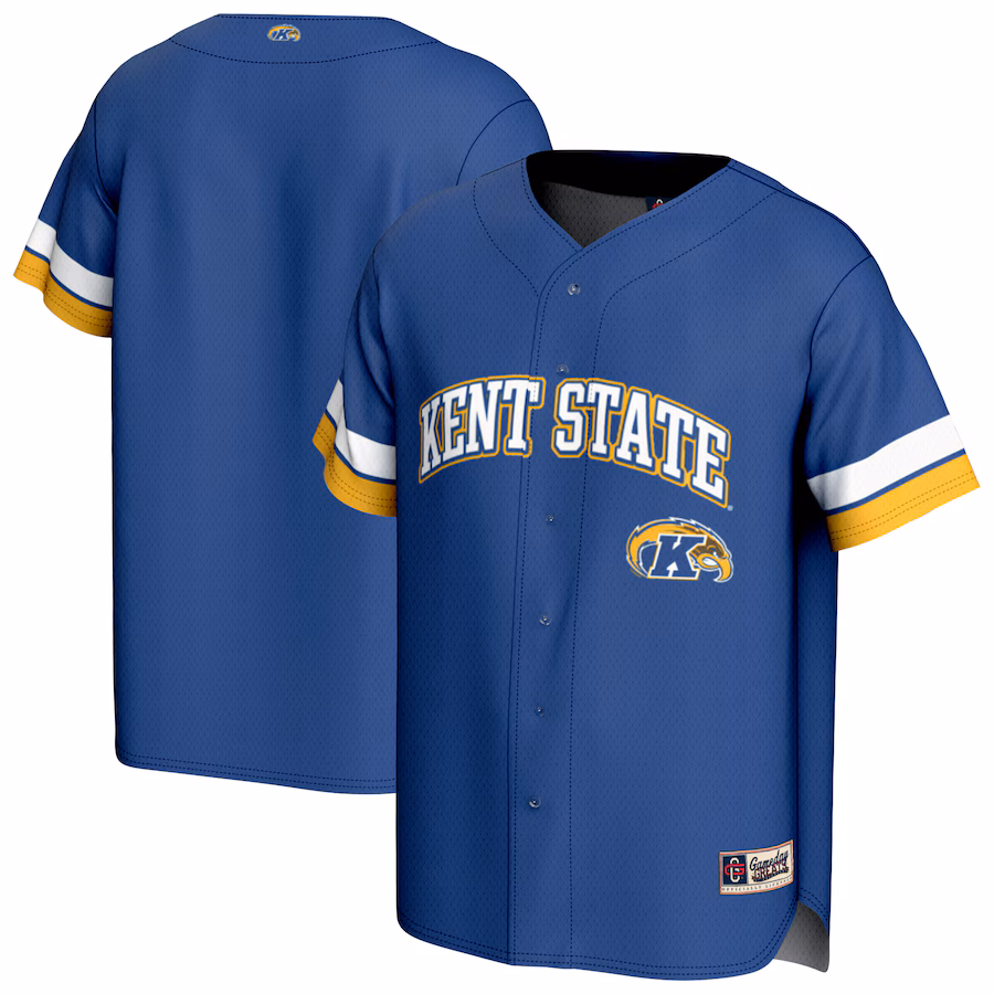 Unisex GameDay Greats Navy Kent State Golden Flashes Spirit Baseball Jersey - ujerseystore