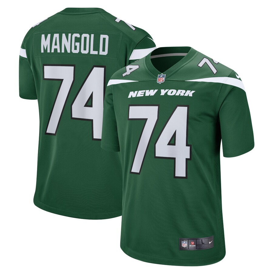 Men's New York Jets Nick Mangold Nike Gotham Green Retired Player Jersey - ujerseystore