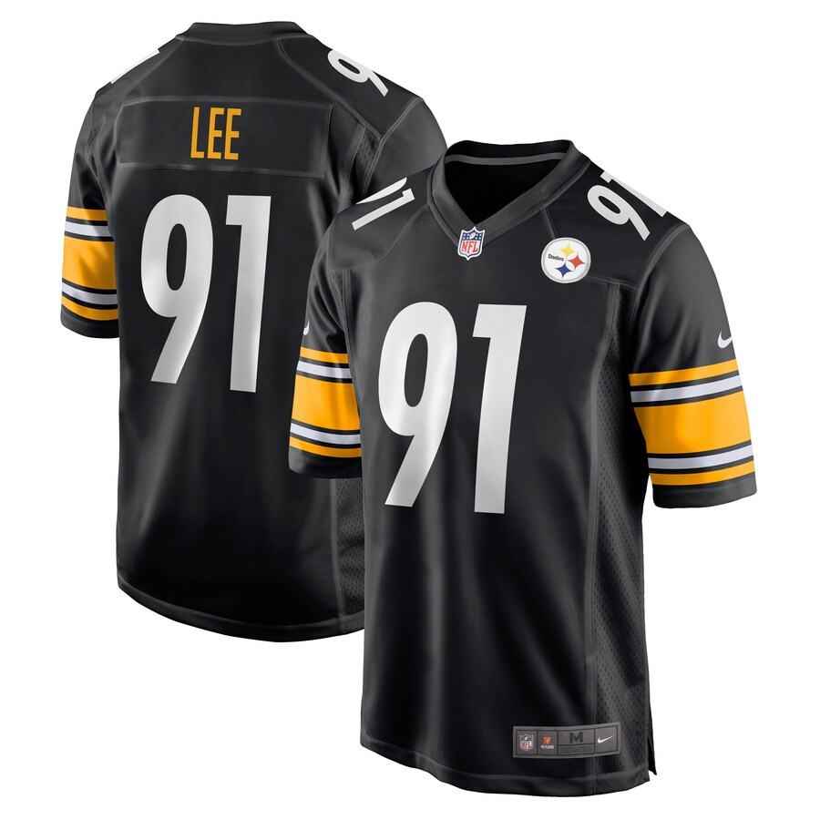 Men's Pittsburgh Steelers Logan Lee Nike Black Game Jersey - ujerseystore