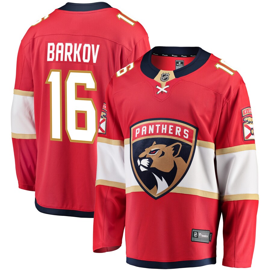 Men's Florida Panthers Aleksander Barkov Fanatics Branded Red Breakaway Jersey - ujerseystore
