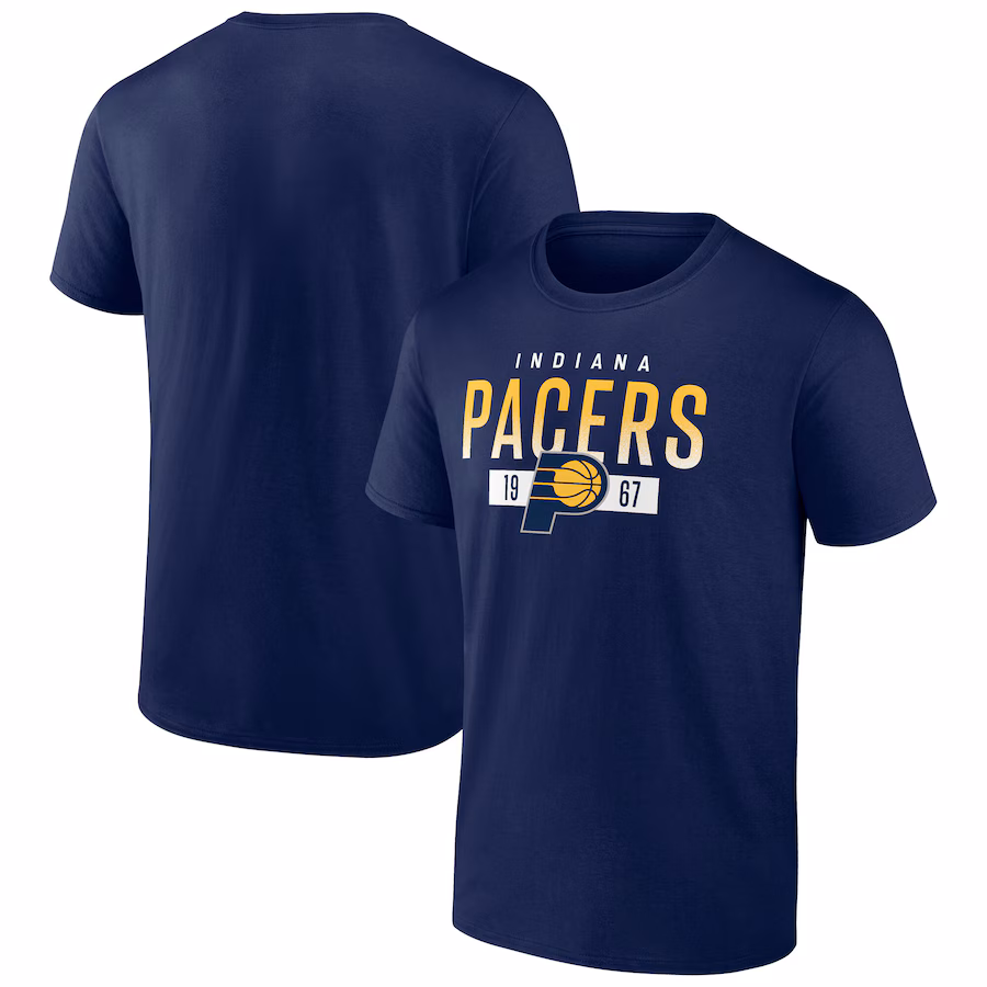Men's Indiana Pacers  Fanatics Navy Team T-Shirt - ujerseystore