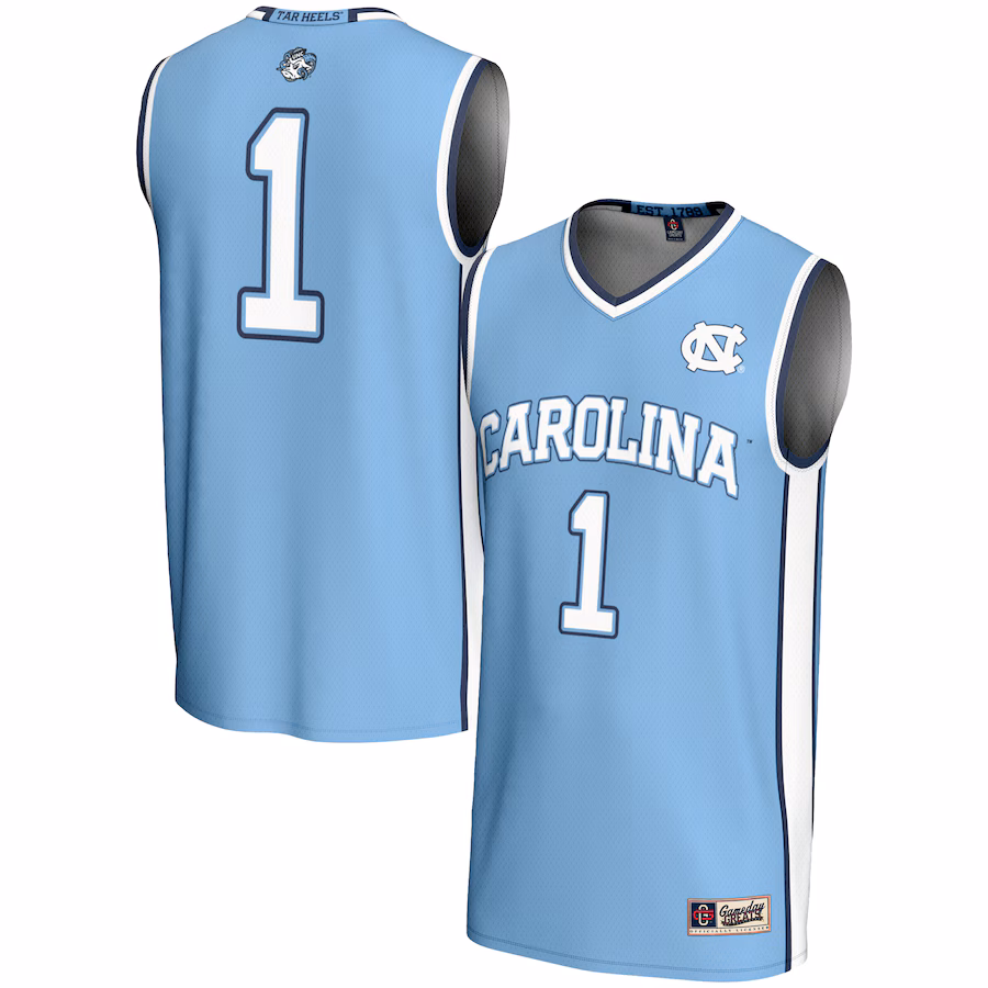Youth GameDay Greats #1 Carolina Blue North Carolina Tar Heels Lightweight Basketball Jersey - ujerseystore