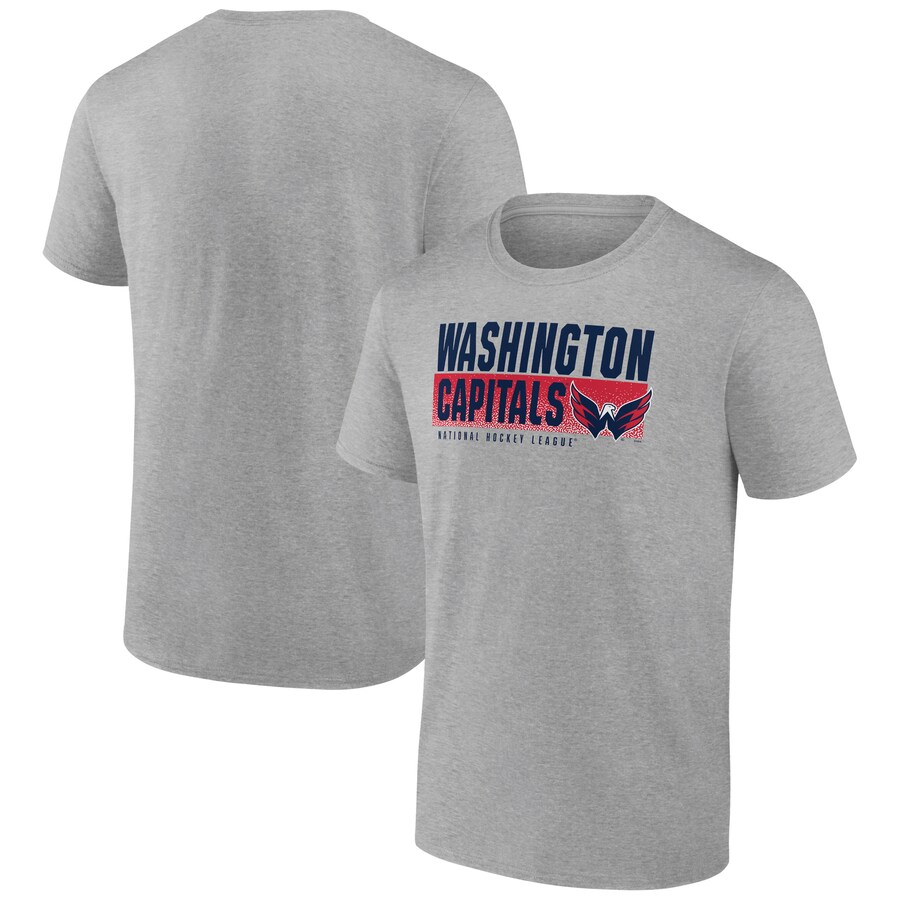 Men's Washington Capitals Heathered Gray Jet Speed T-Shirt - ujerseystore