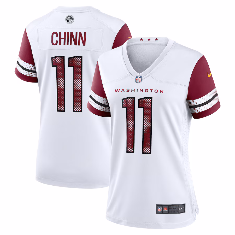 Women's Washington Commanders Jeremy Chinn Nike White Game Jersey - ujerseystore