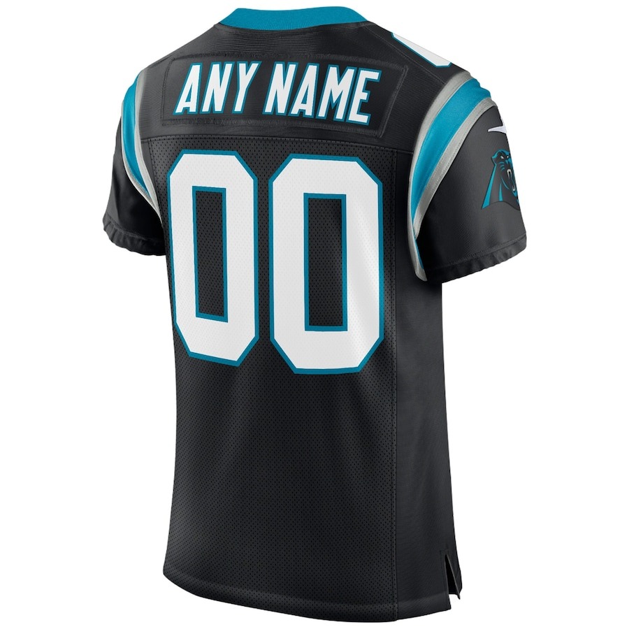 Men's Carolina Panthers Nike Black Classic Custom Elite Jersey - ujerseystore
