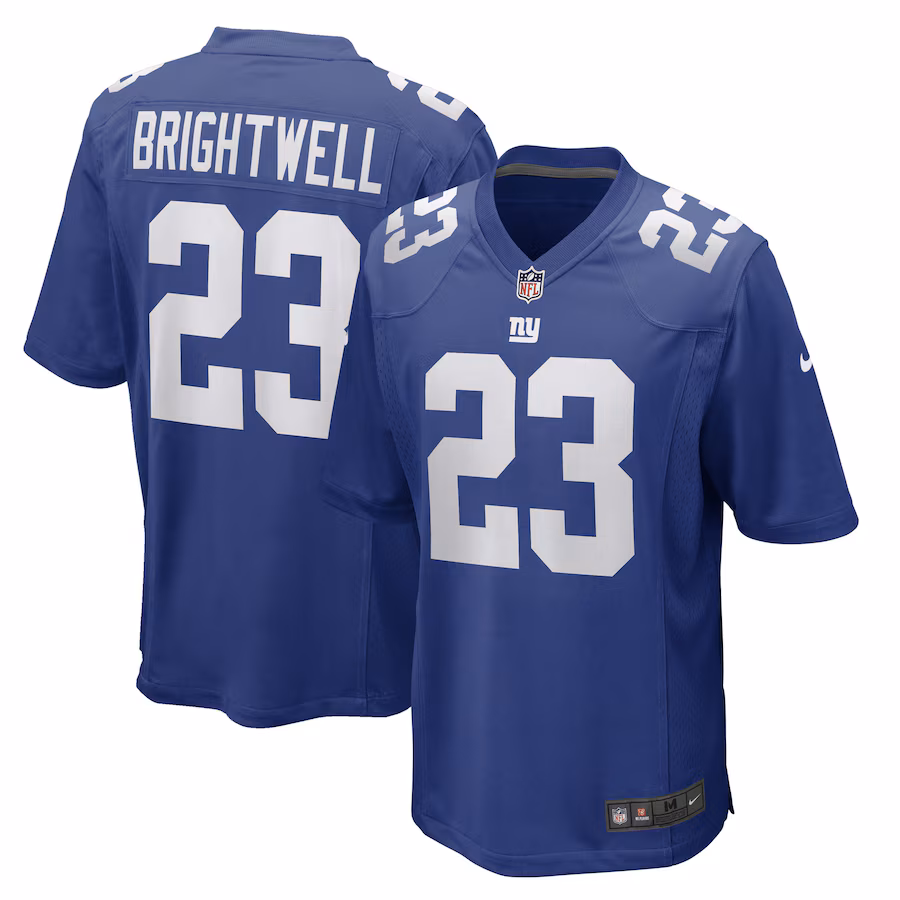 Men's New York Giants Gary Brightwell Nike Royal Team Game Player Jersey - ujerseystore