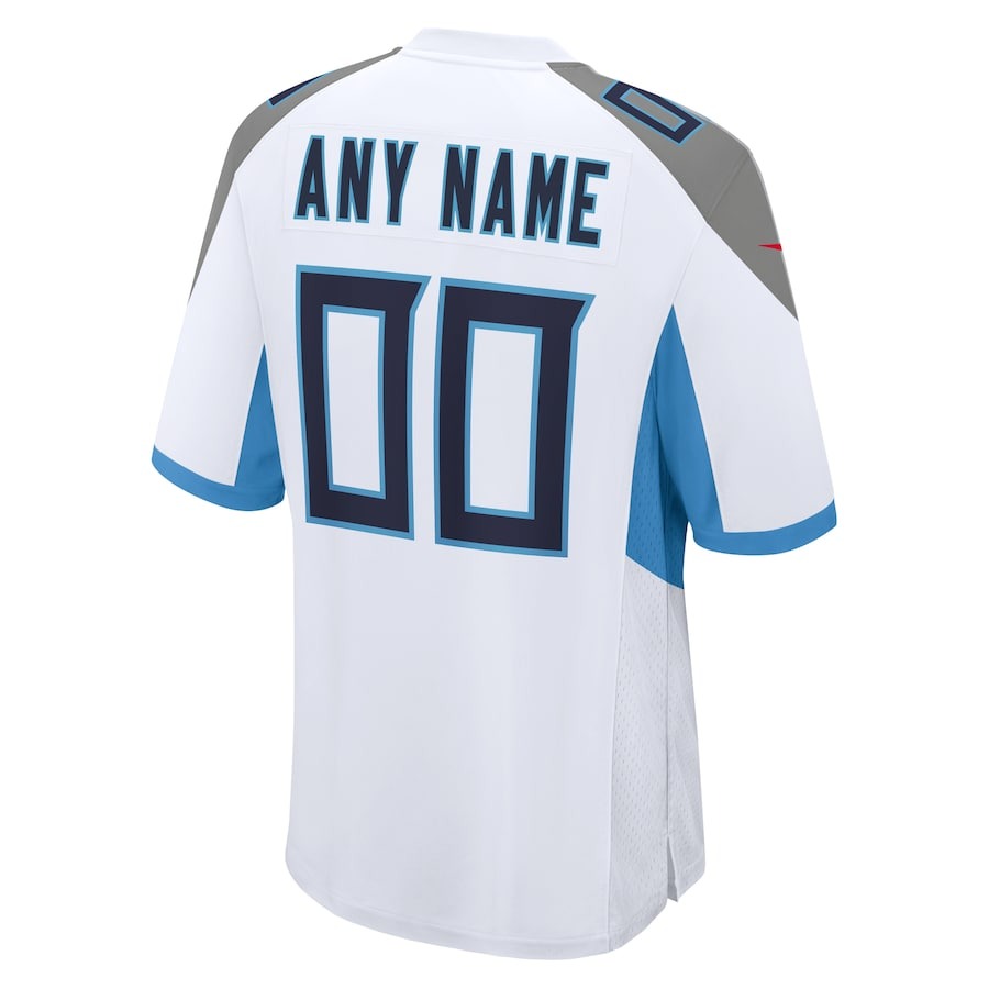Men's Tennessee Titans Nike White Custom Game Jersey - ujerseystore