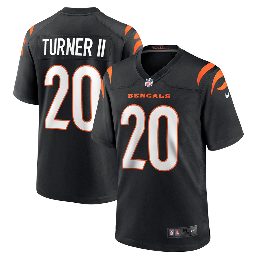Men's Cincinnati Bengals DJ Turner Nike  Black Team Game Jersey - ujerseystore
