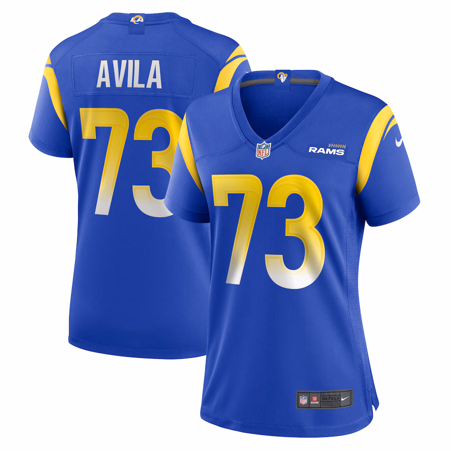 Women's Los Angeles Rams Steve Avila Nike Royal Home Game Jersey - ujerseystore