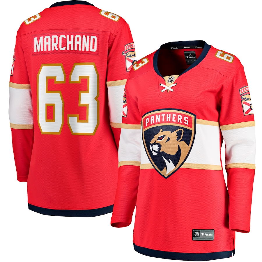 Women's Florida Panthers Brad Marchand Fanatics Red Home Breakaway Player Jersey - ujerseystore