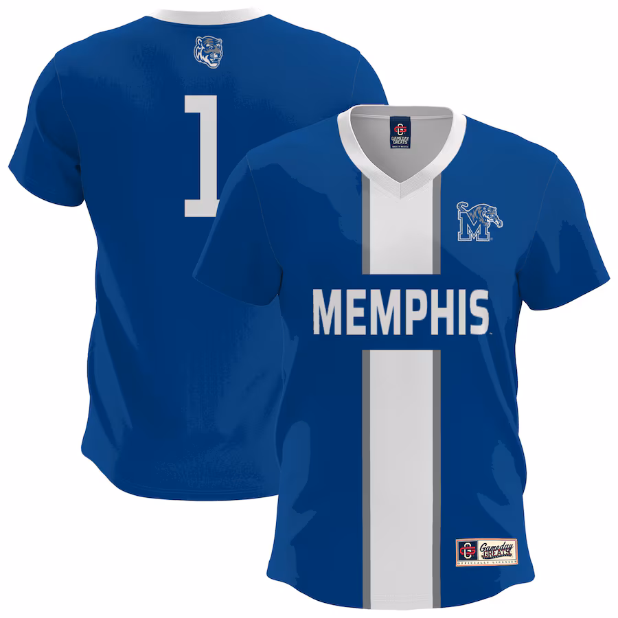 Youth GameDay Greats  Royal Memphis Tigers Lightweight Soccer Fashion Jersey - ujerseystore