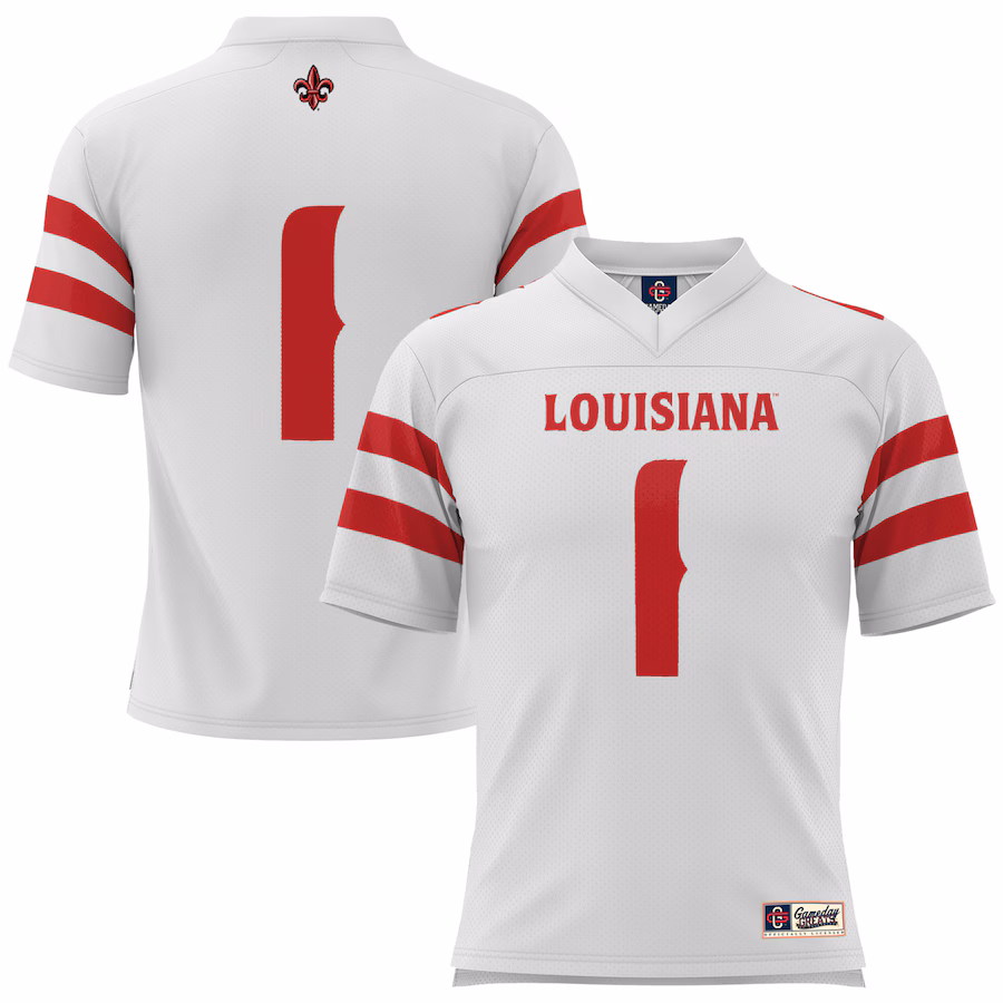 Youth GameDay Greats #1 White Louisiana Ragin' Cajuns Football Jersey - ujerseystore