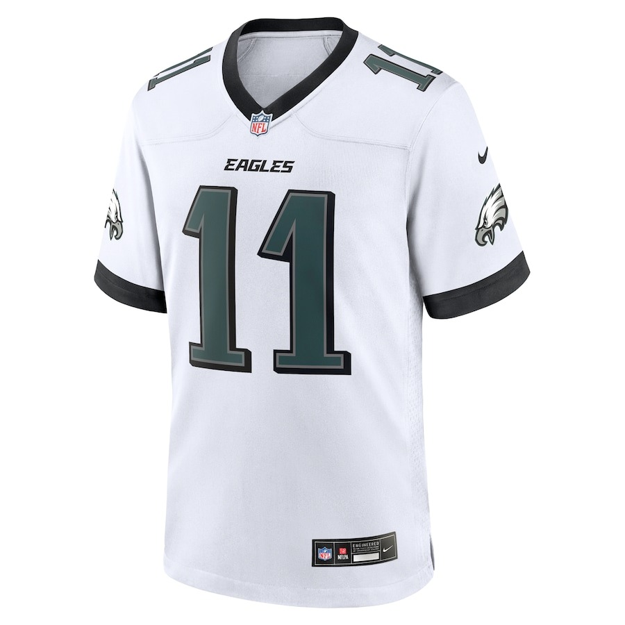 Men's Philadelphia Eagles A.J. Brown Nike White Game Jersey - ujerseystore