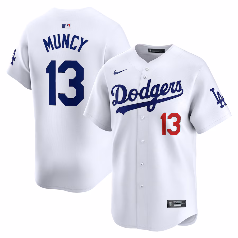 Men's Los Angeles Dodgers Max Muncy Nike White Home Limited Player Jersey - ujerseystore