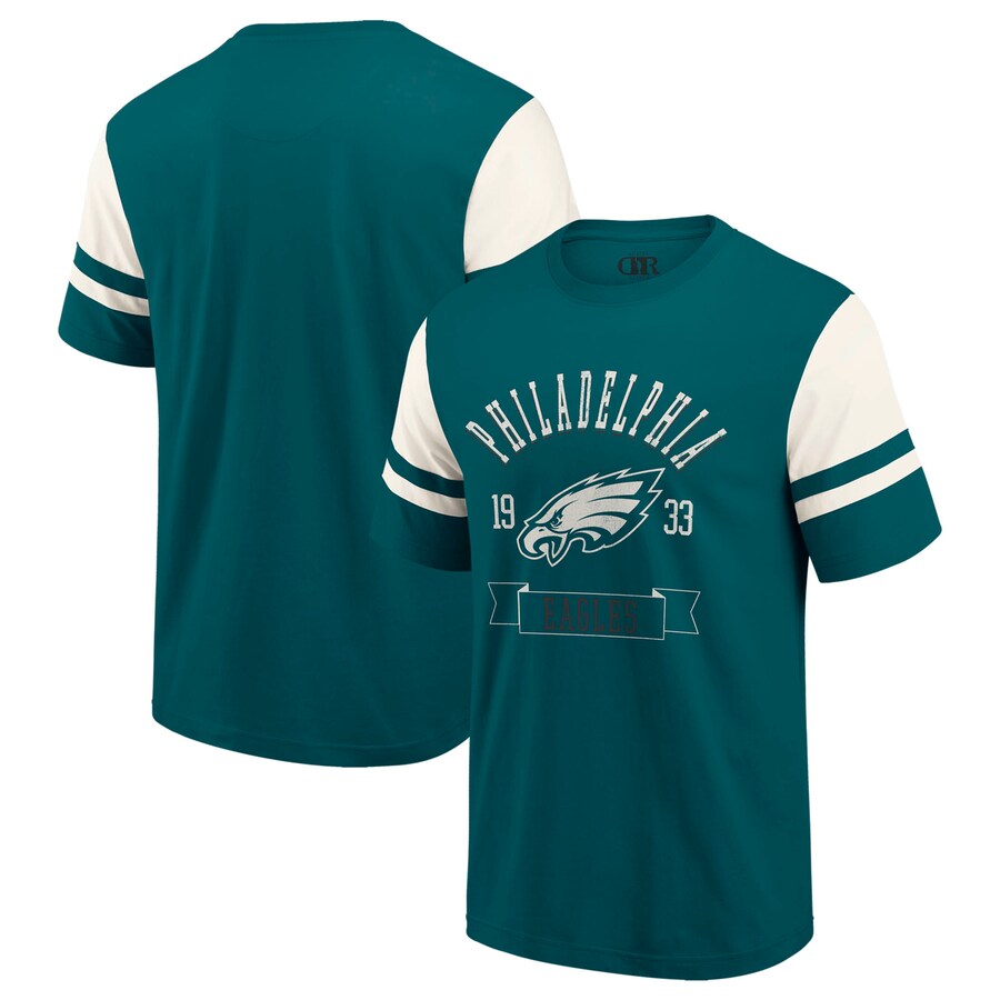 Men's Philadelphia Eagles  Darius Rucker Collection by Fanatics Midnight Green Football T-Shirt - ujerseystore