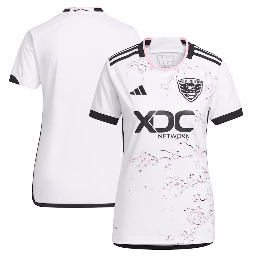 Women's D.C. United adidas White 2023 The Cherry Blossom Kit Replica Jersey - ujerseystore