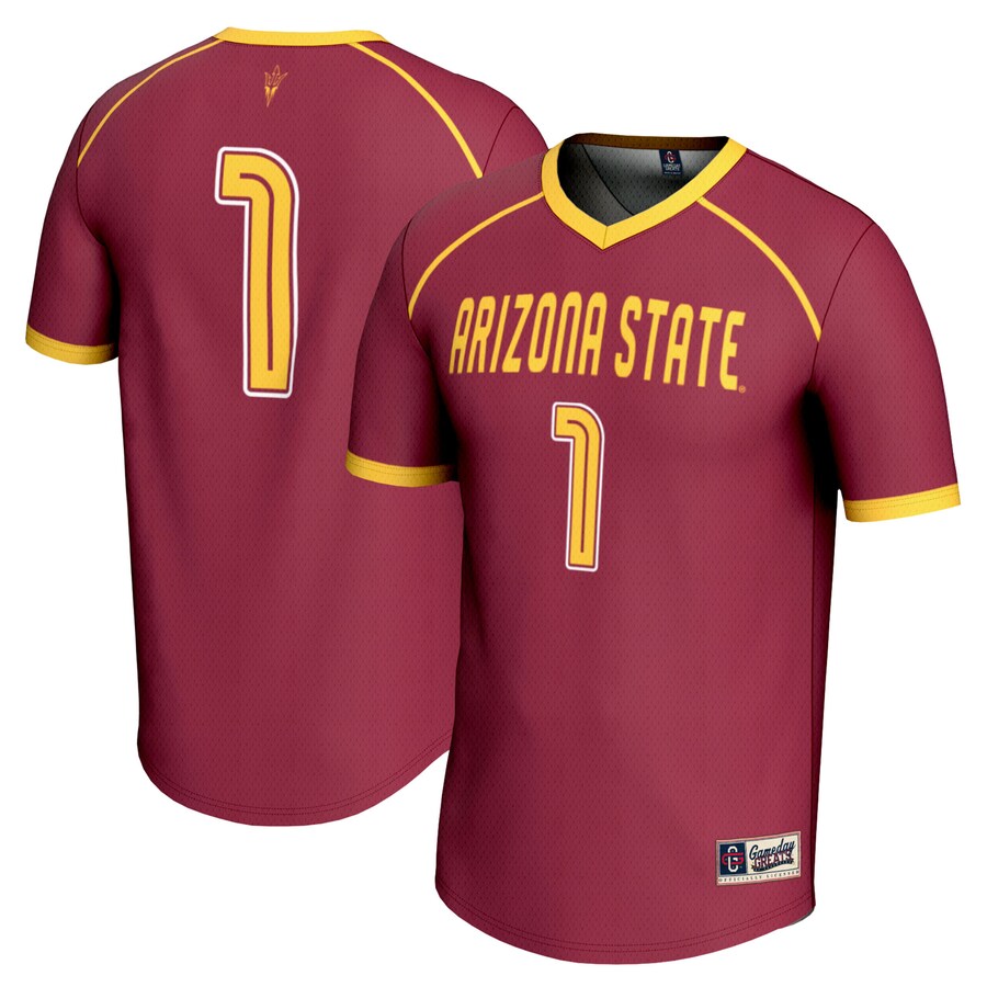 #1 Arizona State Sun Devils GameDay Greats Unisex Lightweight Women's Lacrosse Jersey - Maroon - ujerseystore