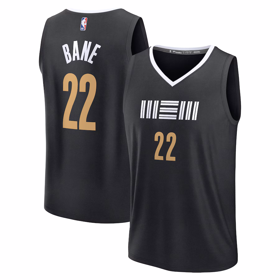 Men's Memphis Grizzlies Desmond Bane Fanatics Black Fast Break Jersey - City Edition - ujerseystore