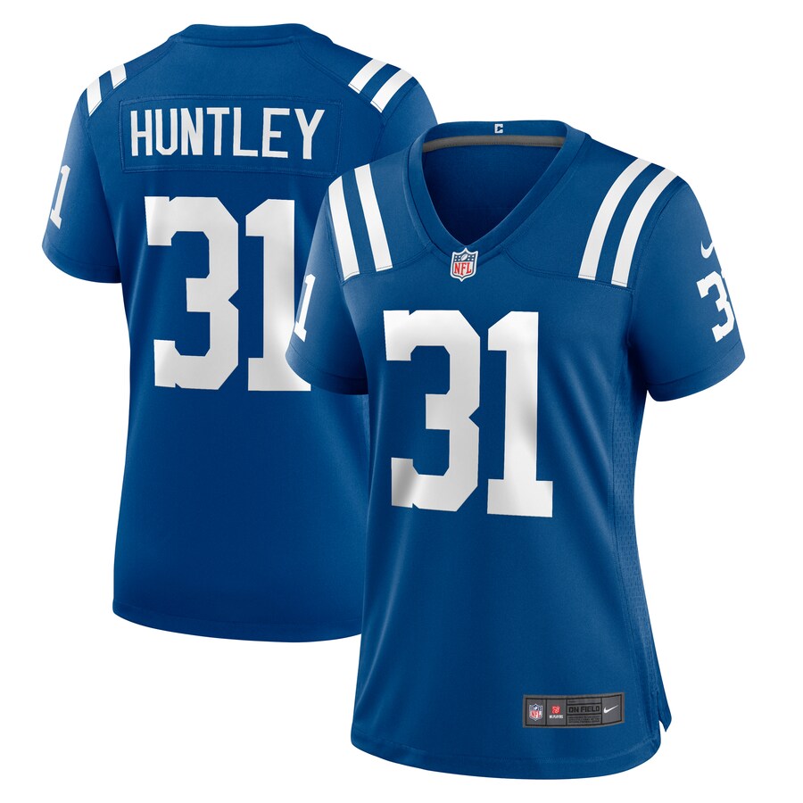Women's Indianapolis Colts Jason Huntley Nike  Royal Team Game Jersey - ujerseystore