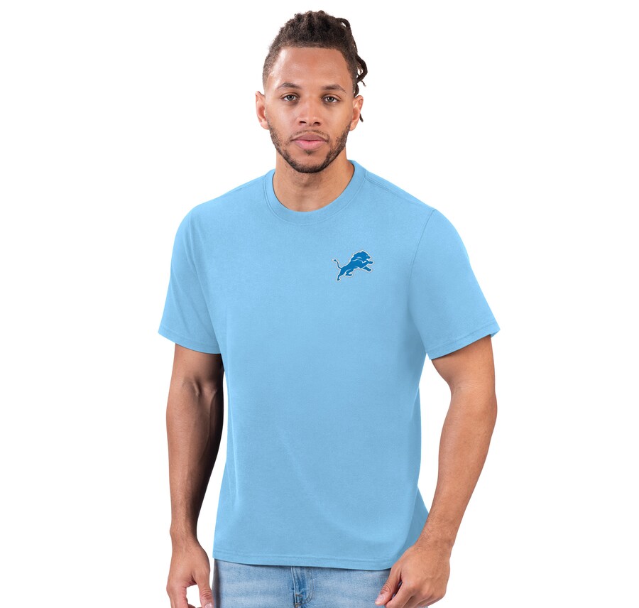 Men's Detroit Lions Margaritaville Light Blue Wastin' Away T-Shirt - ujerseystore