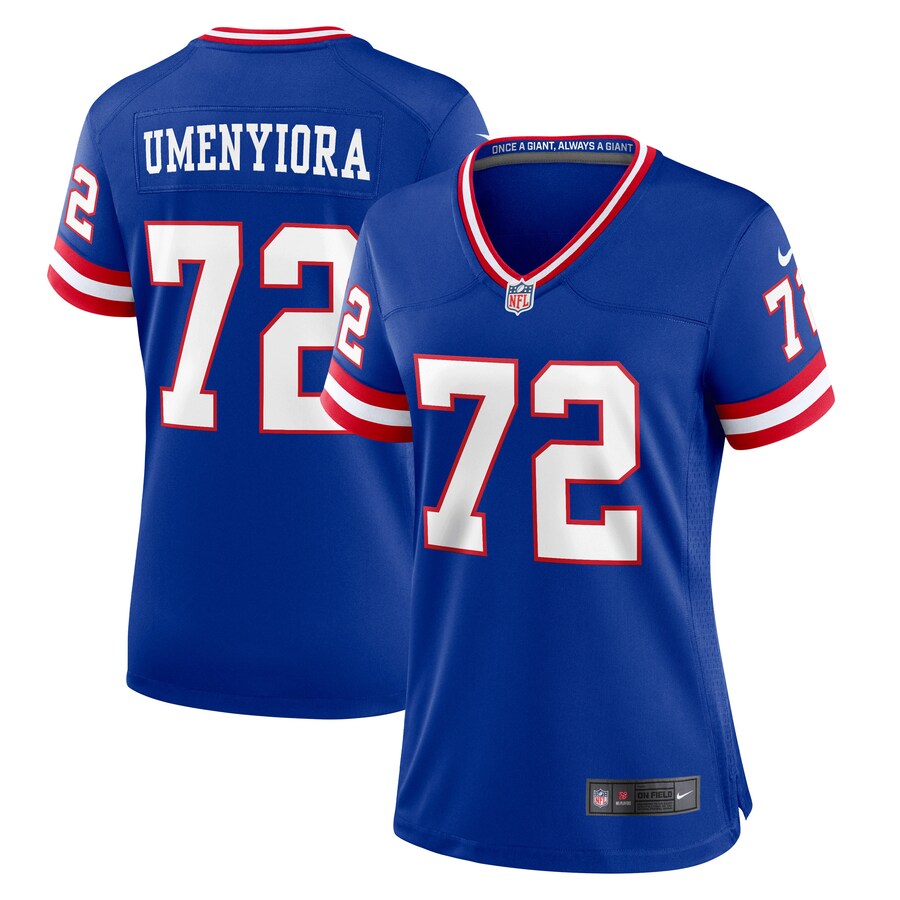 Women's New York Giants Osi Umenyiora Nike Royal Classic Retired Player Game Jersey - ujerseystore