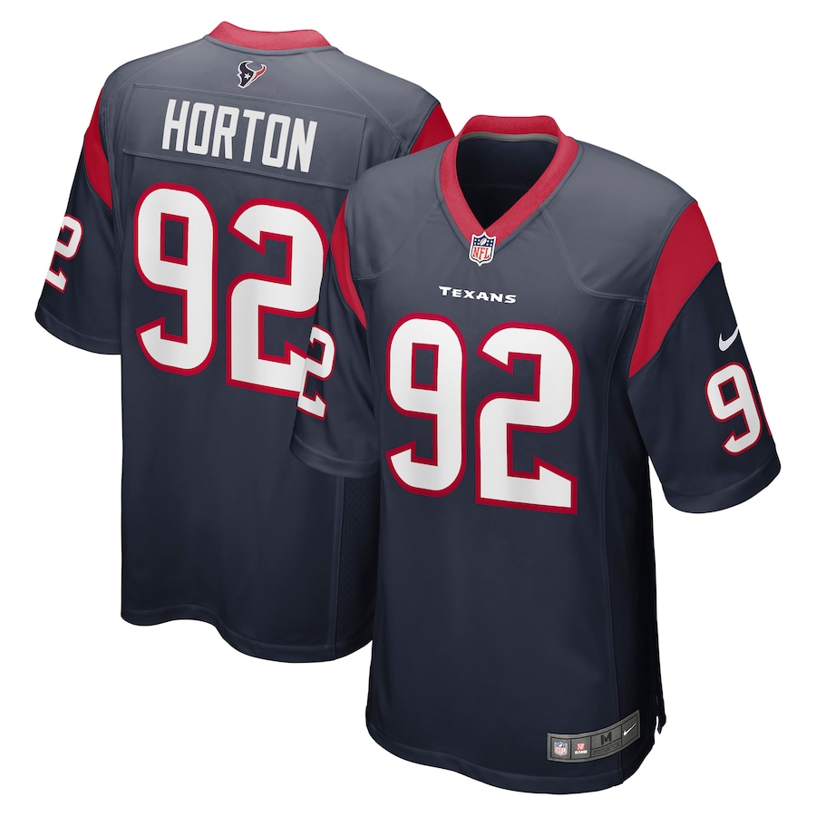 Men's Houston Texans Dylan Horton Nike Navy Team Game Jersey - ujerseystore