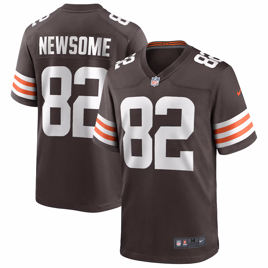 Men's Cleveland Browns Ozzie Newsome Nike Brown Game Retired Player Jersey - ujerseystore