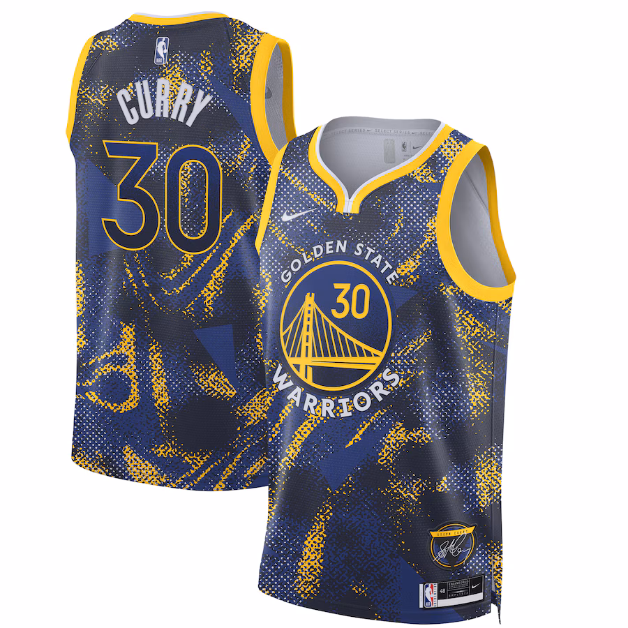 Unisex Golden State Warriors Stephen Curry Nike Royal 2025 Select Series Swingman Player Jersey - ujerseystore