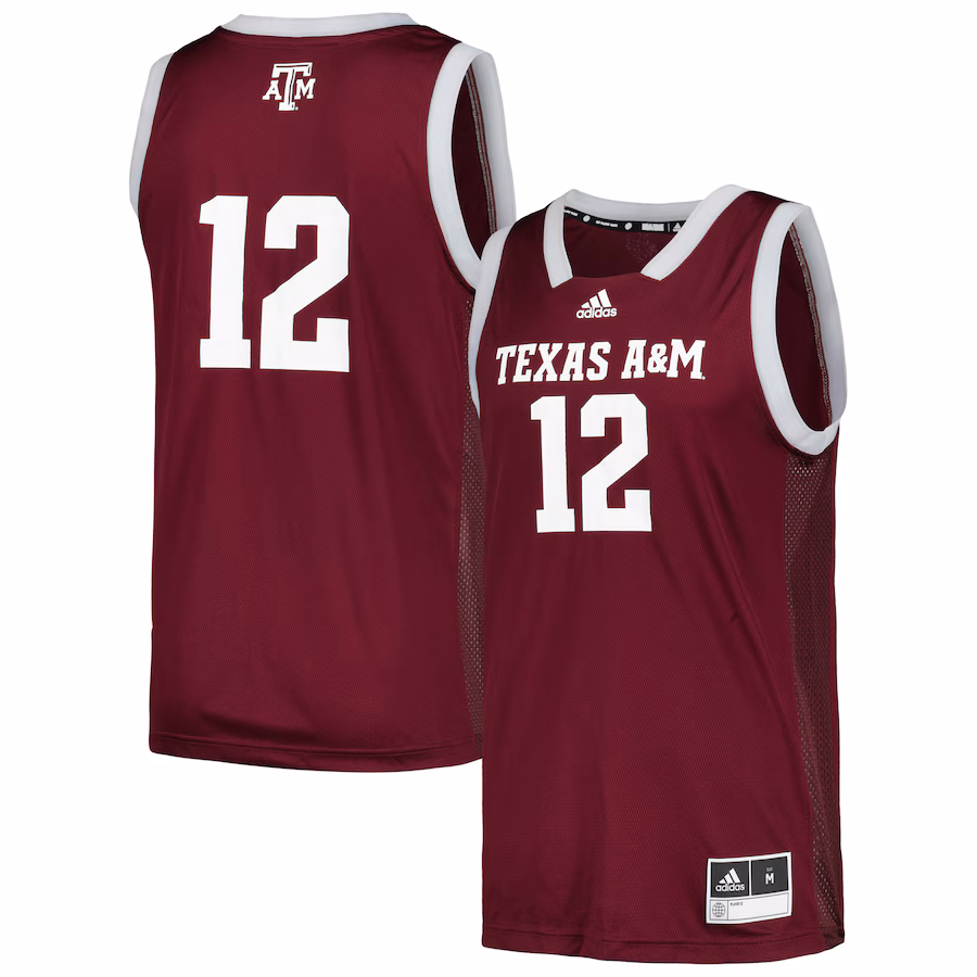 Men's adidas #12 Maroon Texas A&M Aggies Team Swingman Jersey - ujerseystore