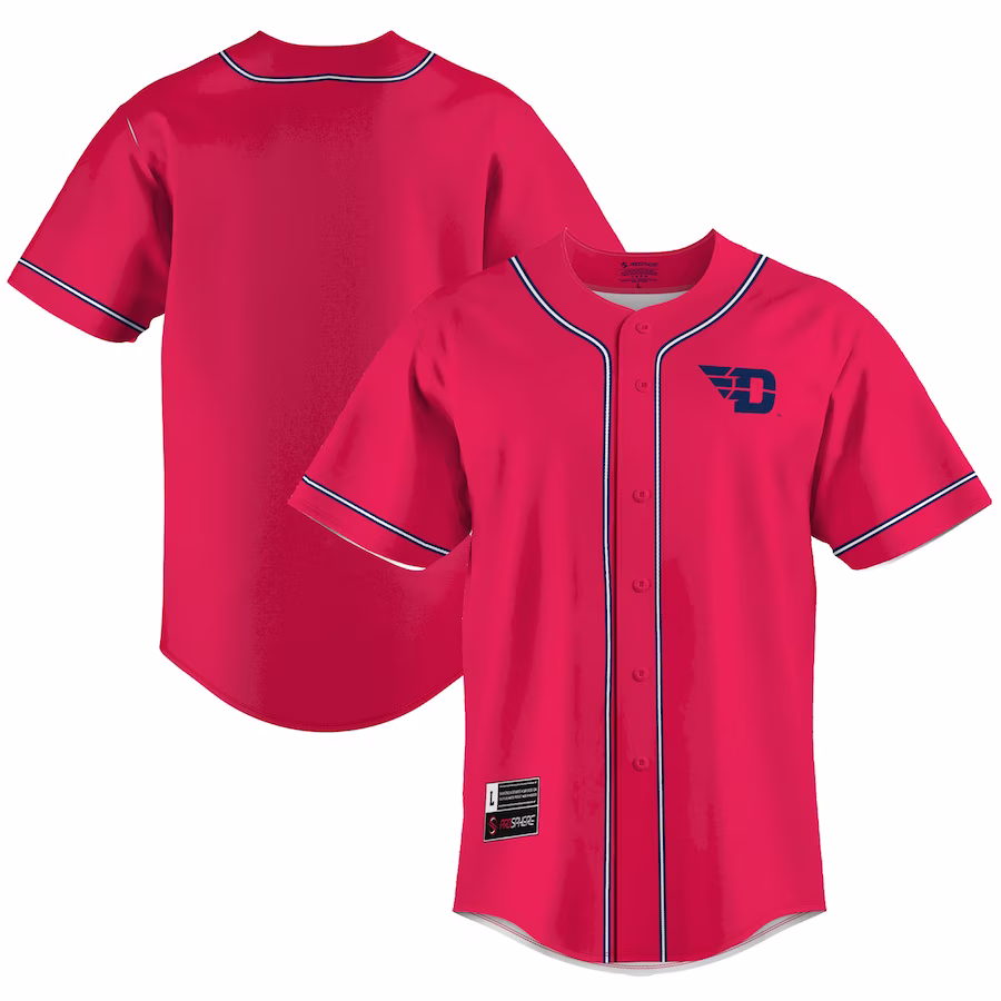 Dayton Flyers GameDay Greats  Lightweight Baseball Jersey - Red - ujerseystore