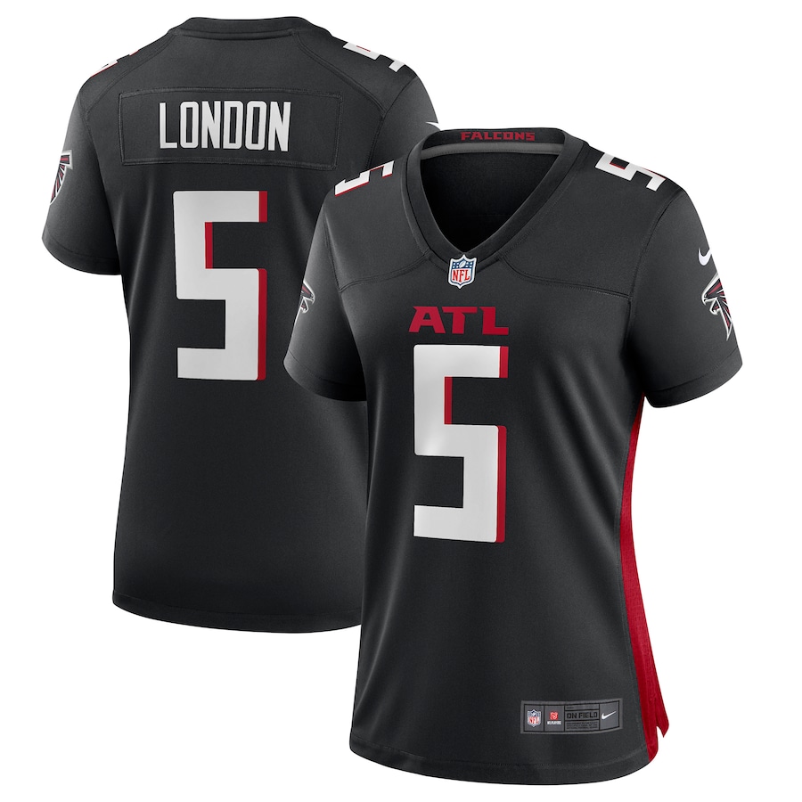 Women's Atlanta Falcons Drake London Nike Black Player Game Jersey - ujerseystore