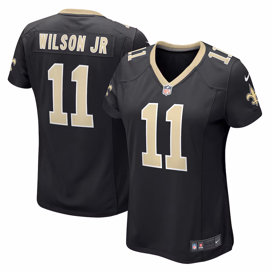 Women's New Orleans Saints Cedrick Wilson Jr. Nike Black Game Jersey - ujerseystore