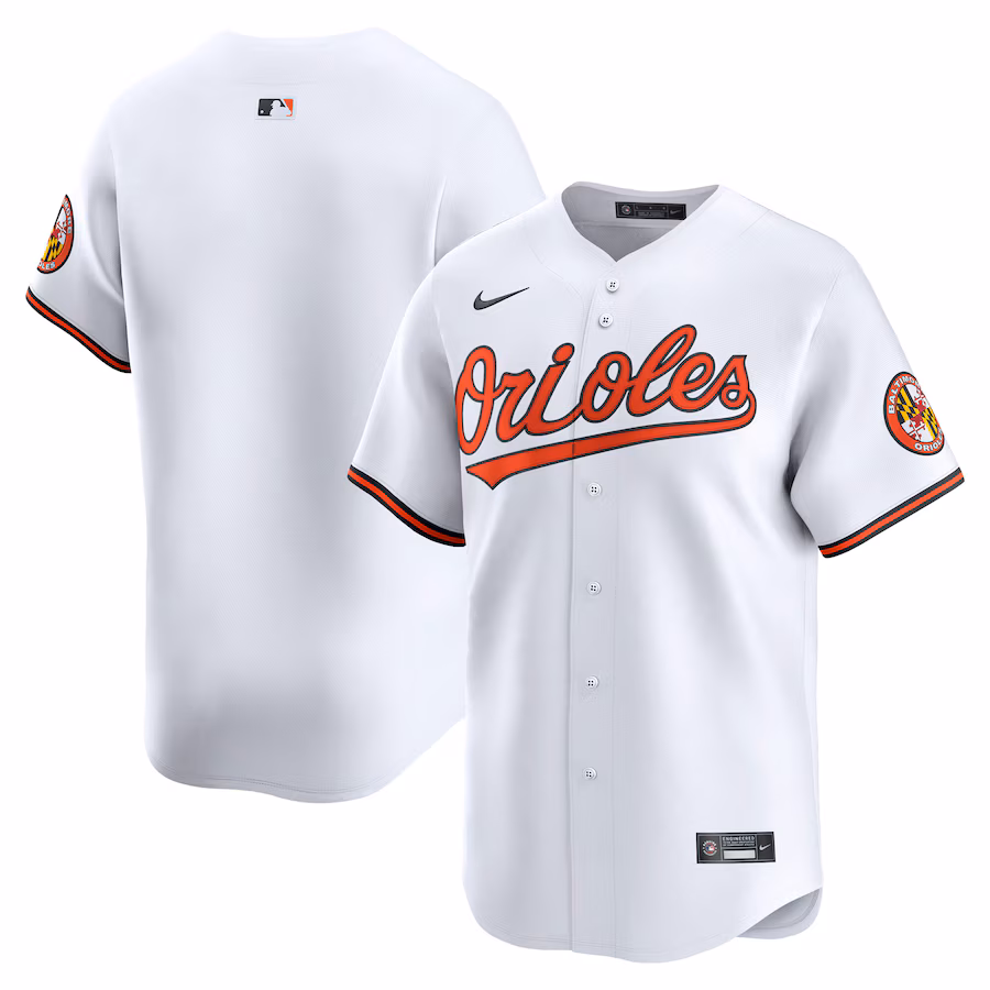 Men's Baltimore Orioles Nike Limited White Home Blank Replica Jersey - ujerseystore