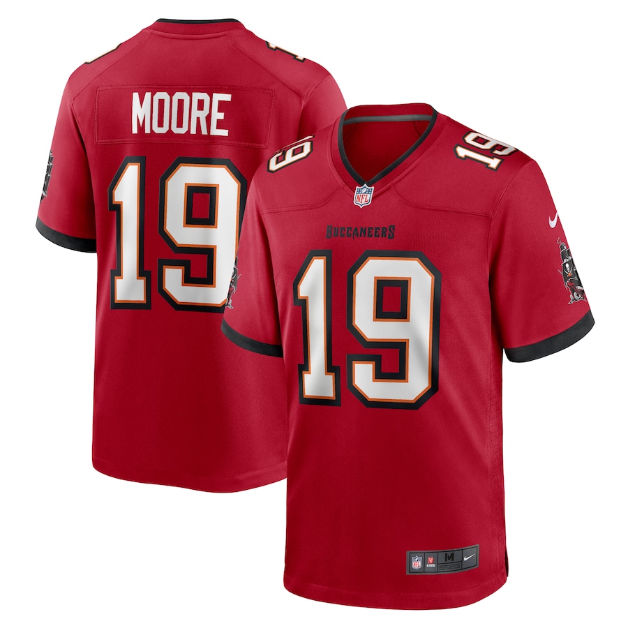 Men's Tampa Bay Buccaneers David Moore Nike  Red  Game Jersey - ujerseystore