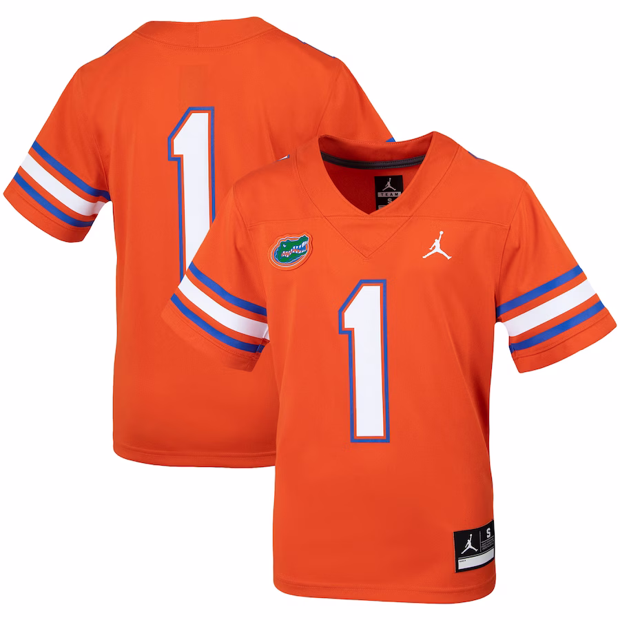 #1 Florida Gators Jordan Brand Youth Untouchable Football Jersey - Orange - ujerseystore