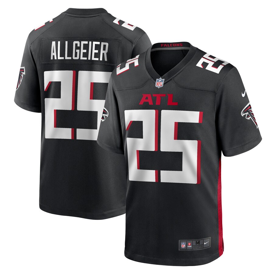 Men's Atlanta Falcons Tyler Allgeier Nike Black Player Game Jersey - ujerseystore