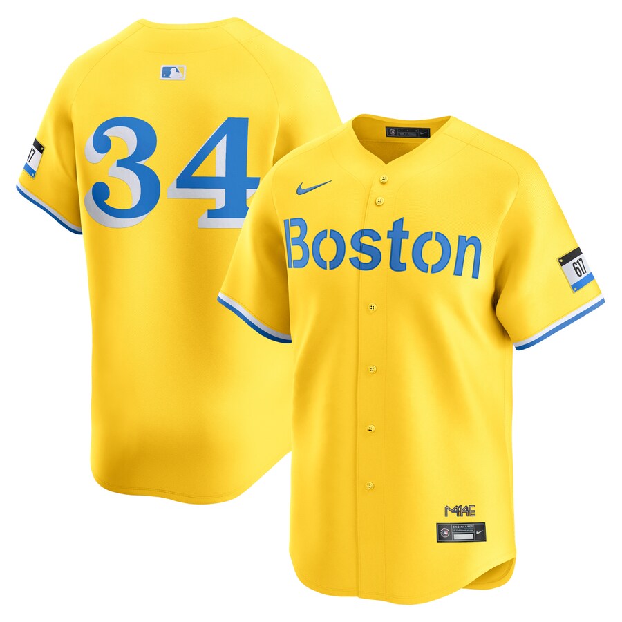 Men's Boston Red Sox David Ortiz Nike Gold City Connect Retired Player Jersey - ujerseystore