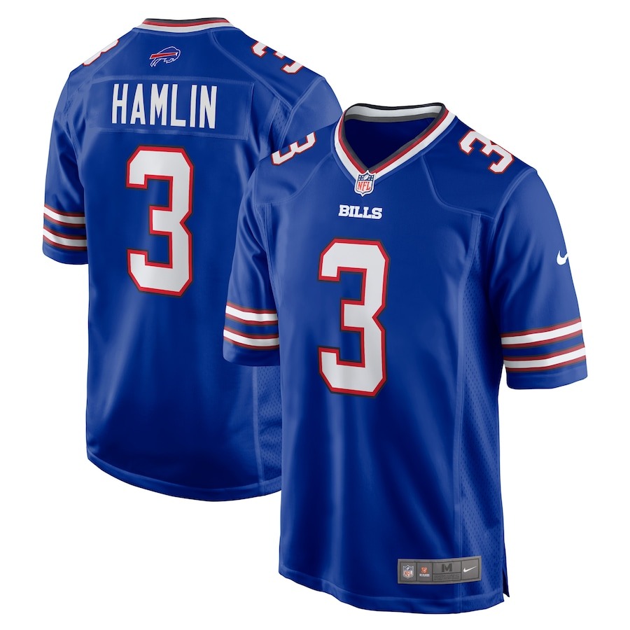 Men's Buffalo Bills Damar Hamlin Nike Royal Game Jersey - ujerseystore