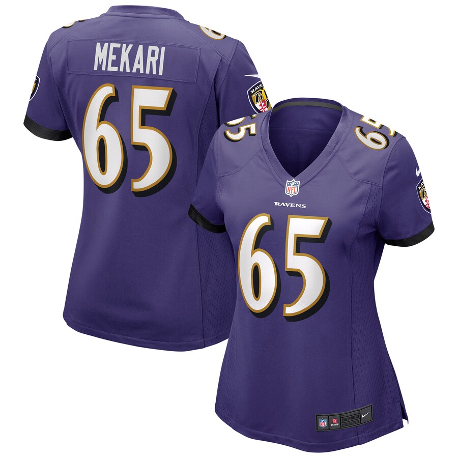 Women's Baltimore Ravens Patrick Mekari Nike Purple Game Jersey - ujerseystore