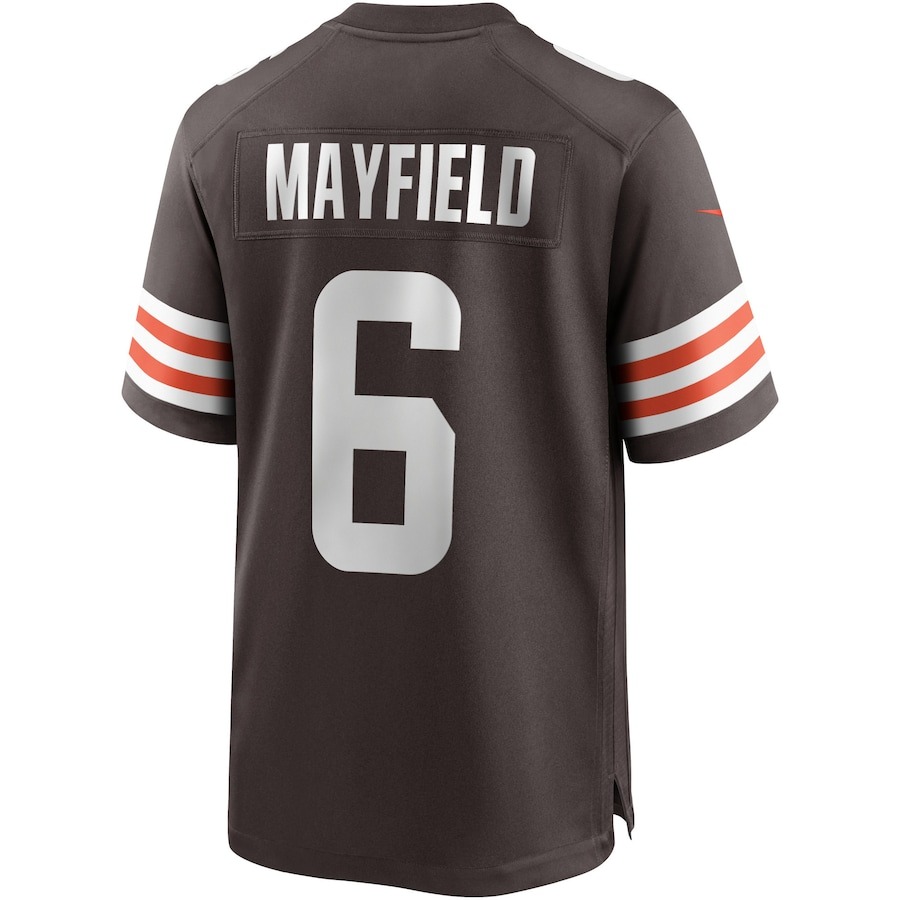 Men's Cleveland Browns Baker Mayfield Nike Brown Game Player Jersey - ujerseystore