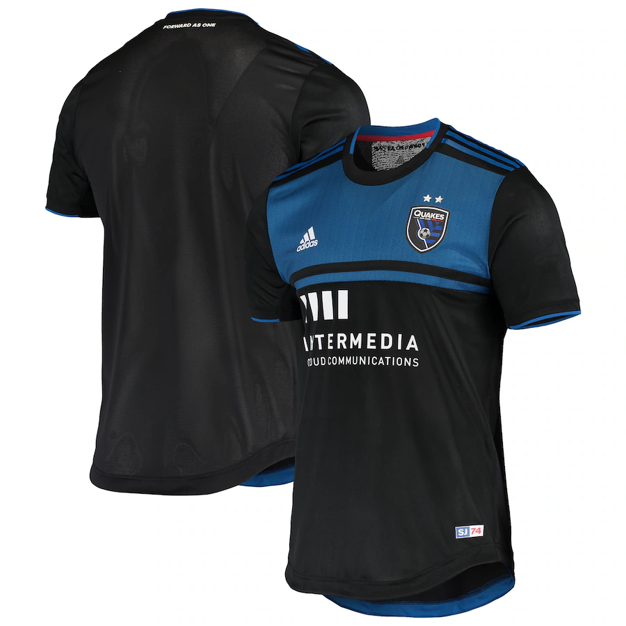 Men's San Jose Earthquakes adidas Black Authentic Primary Performance Jersey - ujerseystore