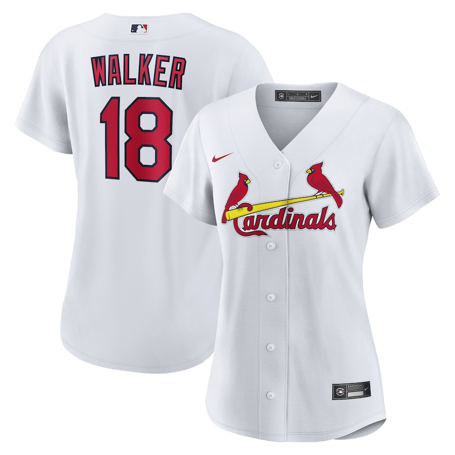 Women's St. Louis Cardinals Jordan Walker Nike White Home Replica Jersey - ujerseystore