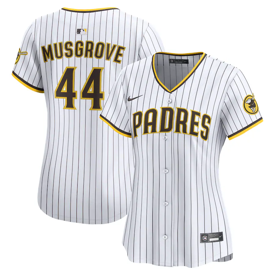 Women's San Diego Padres Joe Musgrove Nike White Home Limited Jersey - ujerseystore